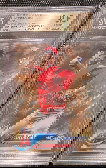 2018 Topps Update US1 CAMO /25 Shohei Ohtani RC Rookie BGS 9.5/10