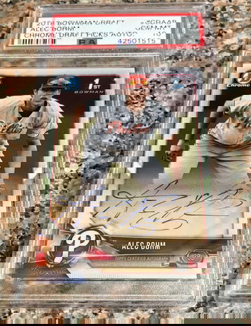 2018 Bowman Draft Chrome Draft Picks Alec Bohm PSA 10 GEM MT