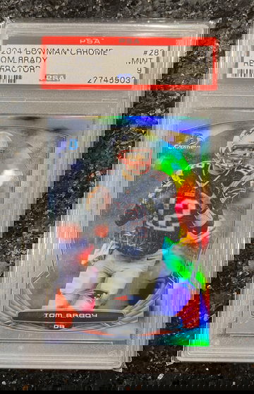 2014 Bowman Chrome TOM BRADY Refractor #28 - PSA 9 Mint GOAT