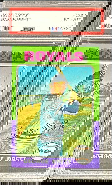 1975 Topps George Brett #228 Rookie PSA 6