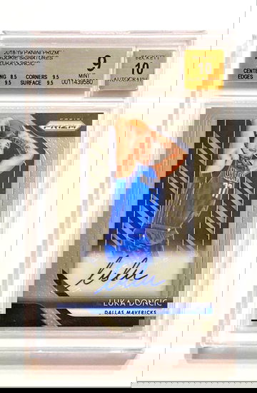 2018-19 Panini Prizm Luka Doncic Rookie Signatures Auto BGS 9/10 Mint