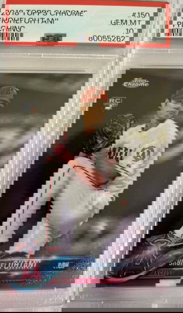 2018 topps chrome Shohei Ohtani pitching rookie 