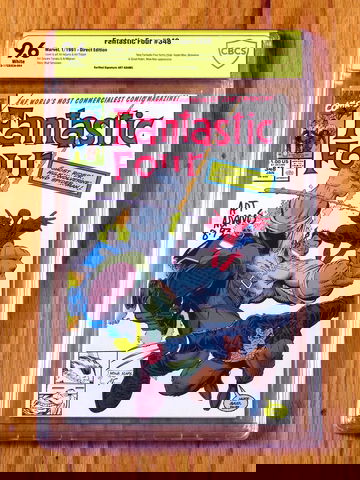 FANTASTIC FOUR #348 CBCS VS 9.6 NM+ 1991 Verified Signature Arthur Adams Not CGC