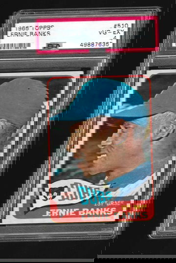 1965 TOPPS ERNIE BANKS PSA 4