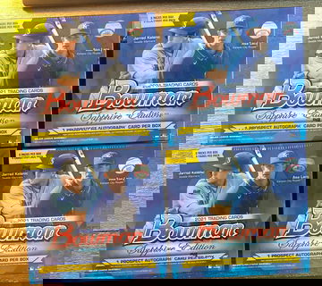 2021 Bowman Chrome Sapphire Box (4) Lot