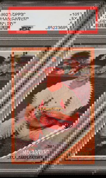 1962 Topps Tim McCarver (Green Tint) #167 PSA 5 [BL-1C.47]