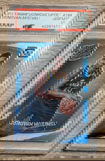 Donovan Mitchell 2017 Optic #188 PSA 10