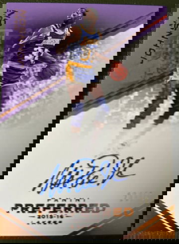 Magic Johnson Auto Panini Preferred /40 