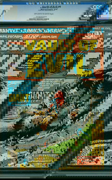 VAULT OF EVIL #9, CGC 9.2 NM-