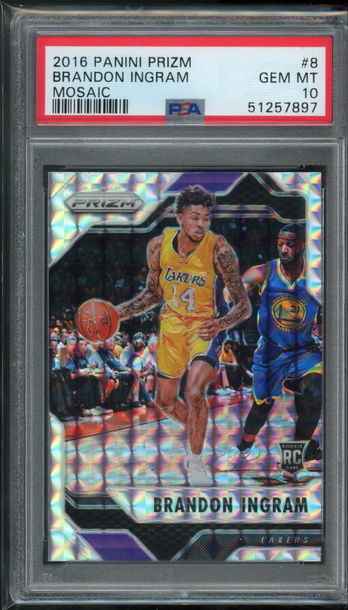 2016 Prizm Mosaic Brandon Ingram PSA 10 