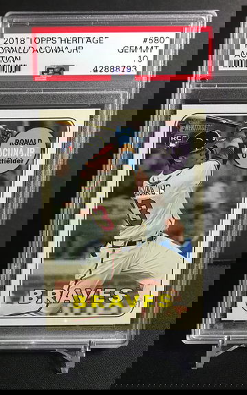 2018 Heritage Ronald Acuna Action - PSA 10