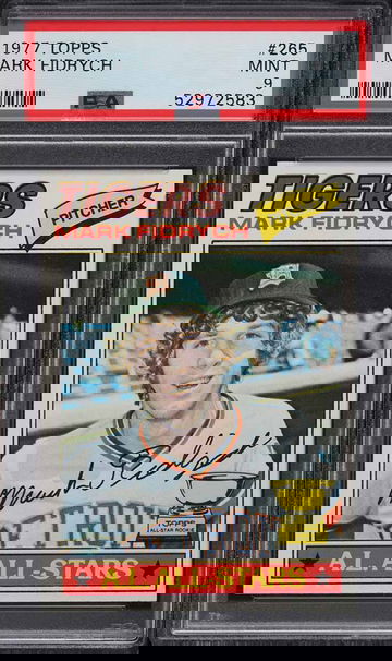 1977 TOPPS MARK FIDRYCH ROOKIE RC #265 PSA 9 MINT