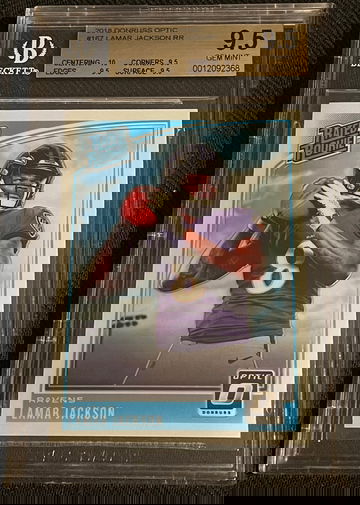 Lamar Jackson Optic Rookie True Gem