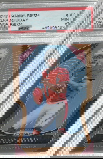 2019 Panini Prizm Kyler Murray Orange Prizm /249 PSA 9