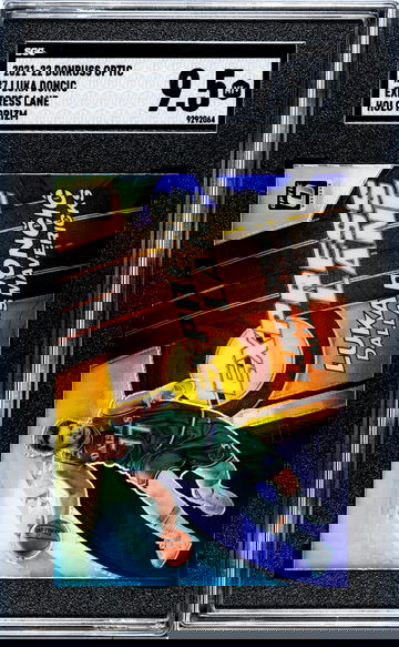 2021-22 Donruss Optic #7 Luka Doncic Express Lane Holo Prizm SGC 9.5