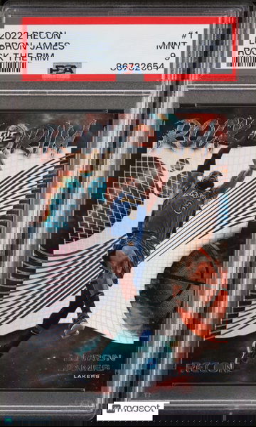 2022 Recon #1 LeBron James - Rock The Rim (SP) | PSA 9