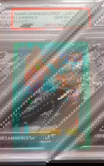 2021 Optic Green Velocity Trevor Lawrence PSA 10 