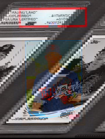 Jose Berrios Signed Autographed 2013 Topps Pro Debut #175 RC PSA DNA COA