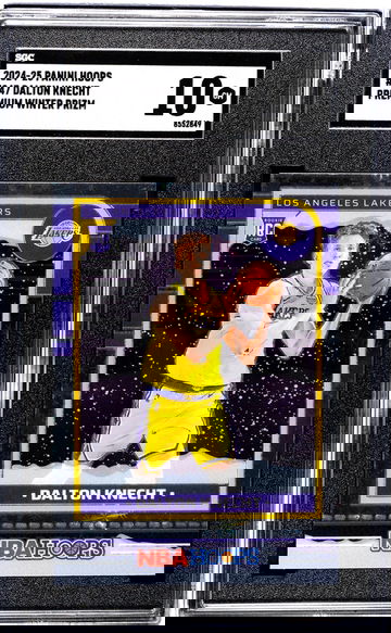 2024-25 Panini Hoops #247 Dalton Knecht Premium Winter Prizm SGC 10