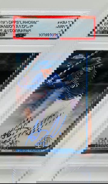 2019 Topps Chrome Fernando Tatis Jr. Rookie Auto #RA-FT PSA 9 Mint RC