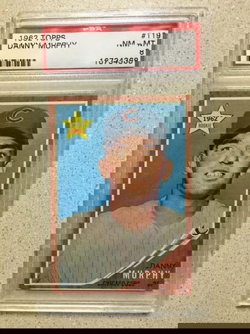 1962 Topps #119 Danny Murphy PSA 8 NM-MT CUBS 