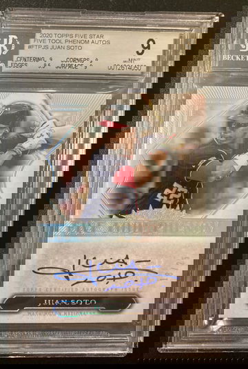 2020 Topps Five Star JUAN SOTO Five Star Phenom Auto /25 BGS 9