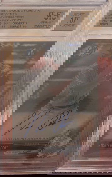 2017 Bowman Draft Nick Pratto auto /75