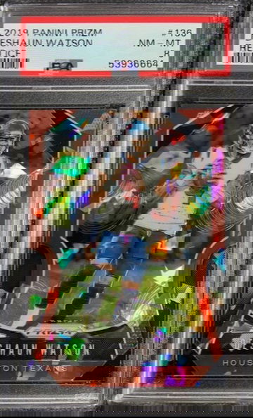 2019 Panini Prizm Red Ice #136 Deshaun Watson Texans PSA 8 