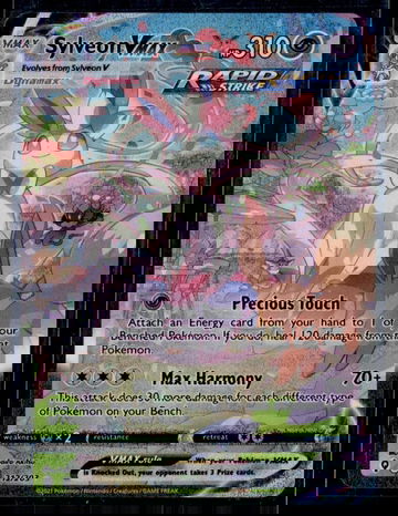 2021 Pokémon Sword & Shield Evolving Skies Alt Art Sylveon #212/203 VMAX Holo
