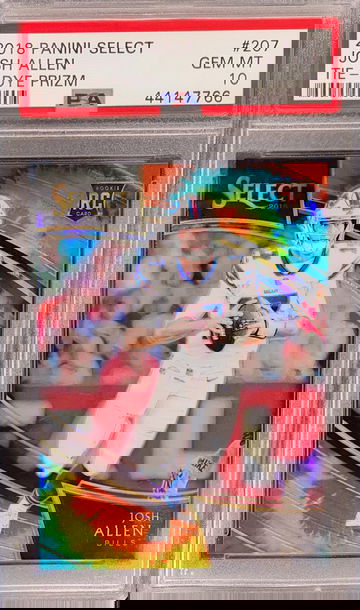 Josh allen field level tie dye prizm 24/25 PSA 10