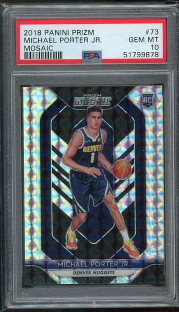 2018 Prizm Mosaic Michael Porter Jr PSA 10 