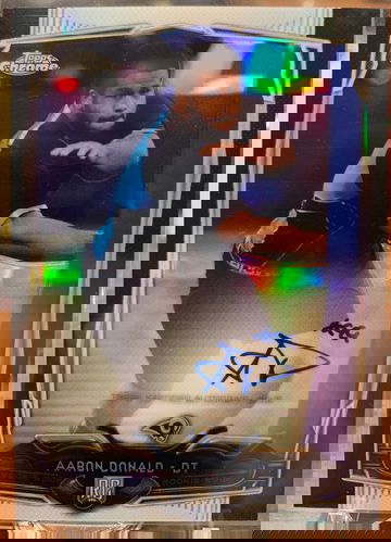 2014 Topps Chrome Aaron Donald Black Auto /25 SSP