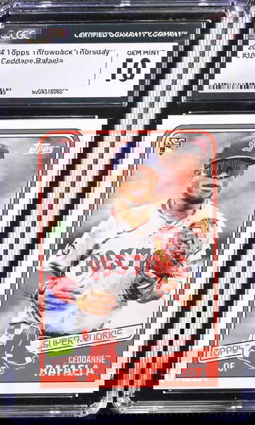 2024 TOPPS CEDDANE RAFAELA #102 Rookie RC Limited print /1518 CGC 10