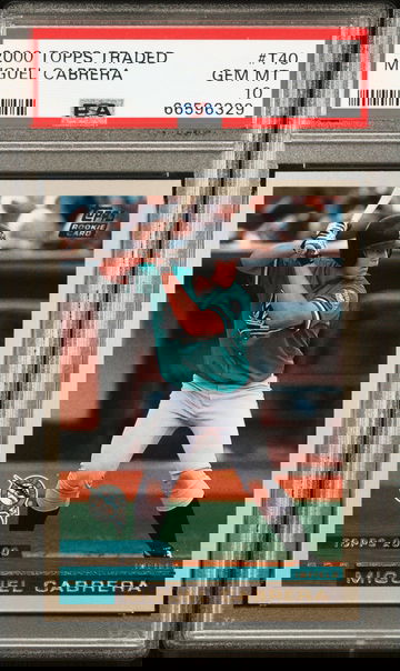 2000 TOPPS TRADED RC MIGUEL CABRERA PSA 10