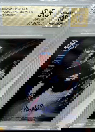 Luis Robert 2018 Bowman Platinum Top Prospects Auto BGS 9.5 POP 11
