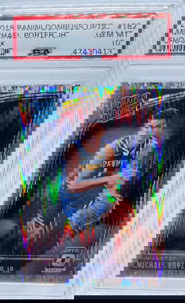 2018 Panini Donruss Optic Michael Porter Jr. SHOCK #182 PSA 10 GEM MINT