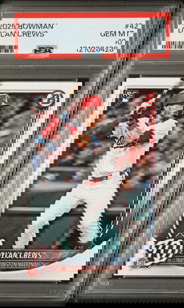 2025 Topps Bowman Dylan Crews #42 RC PSA 10