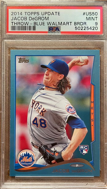 2014 Topps Update Blue Wal Mart #US50 Jacob Degrom 