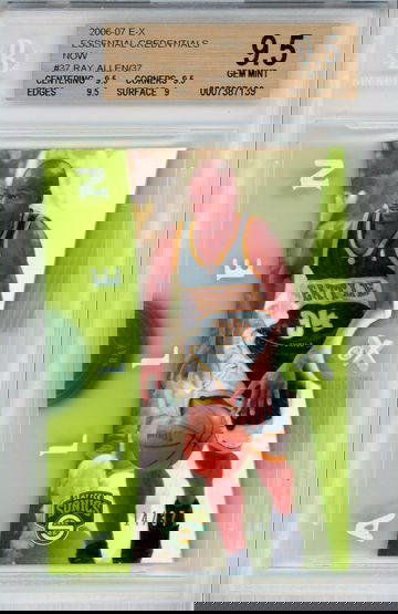 Ray Allen 2006 Fleer e-X Essential Credentials Now /37 BGS 9.5