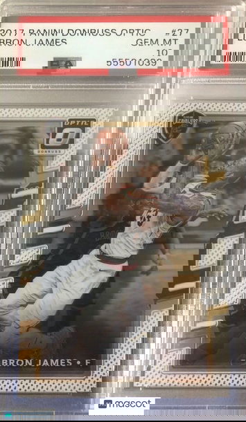 Lebron James 2017 Panini Donruss Optic #27 PSA 10 Cleveland Cavaliers Gem Mint