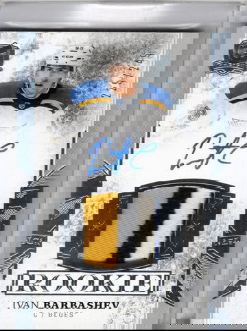 2017-18 The Cup Ivan Barbashev - Blues 229/249 Rookie Auto Patch RPA 