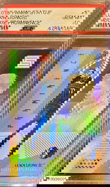 POP 38 PSA 10 RC Luka Doncic 2018-19 Panini Rookie Prominence Holo Rare SSP