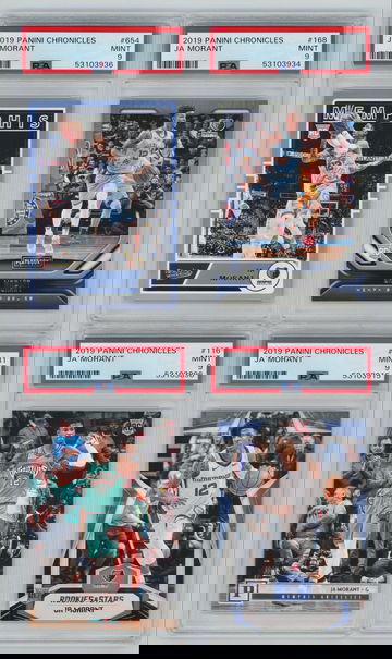 (4) Ja Morant Chronicles RC PSA 9 Lot