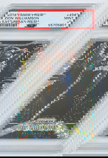 Zion Williamson 2019 Prizm Fast Break PSA 9 #248 
