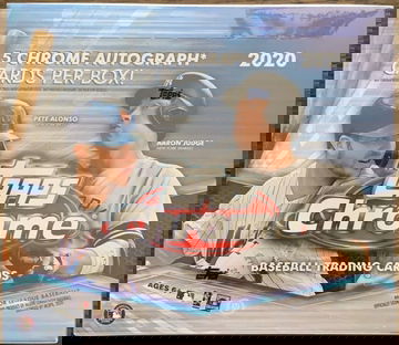 2020 Topps Chrome Baseball Hobby Sealed Jumbo Box