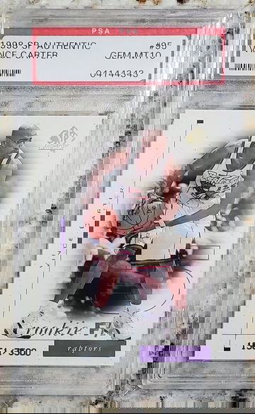 1998 SP Authentic VINCE CARTER #95 PSA 10