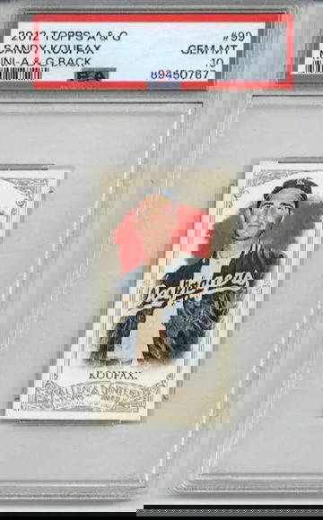 2012 TOPPS ALLEN & GINTER MINI A&G BACK #10 SANDY KOUFAX DODGERS PSA 10