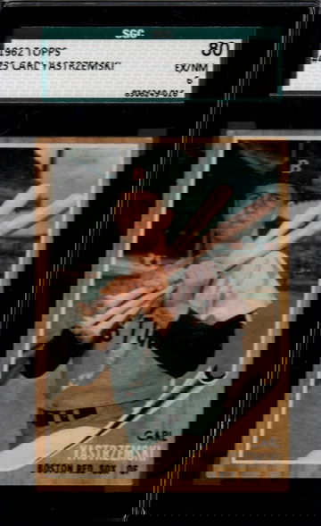 1962 Topps #425 Carl Yastrzemski SGC 80 EX/NM 6