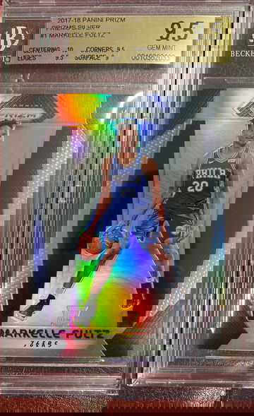 2017 silver prizm Markelle Fultz bgs 9.5 RC #1