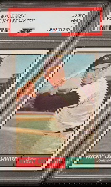 1961 Topps Rocky Colavito #330 PSA 7 [BL-2C.18]